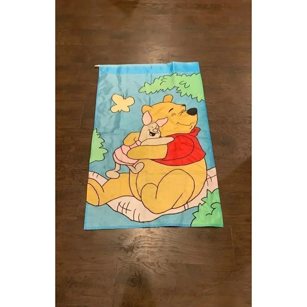 Vintage Disney Winnie the Pooh garden flag BD